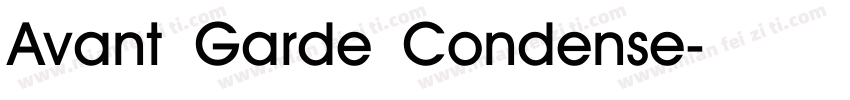 Avant Garde Condense字体转换